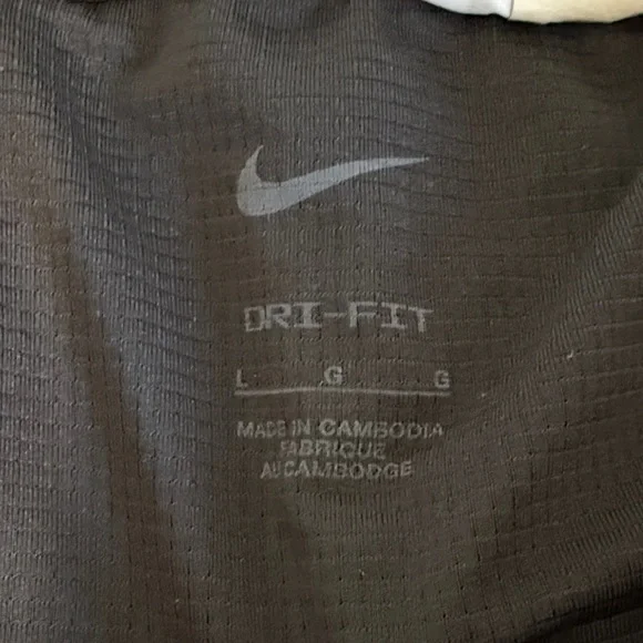 Nike Black Shorts with Gold Logo - Picture 3 of 5